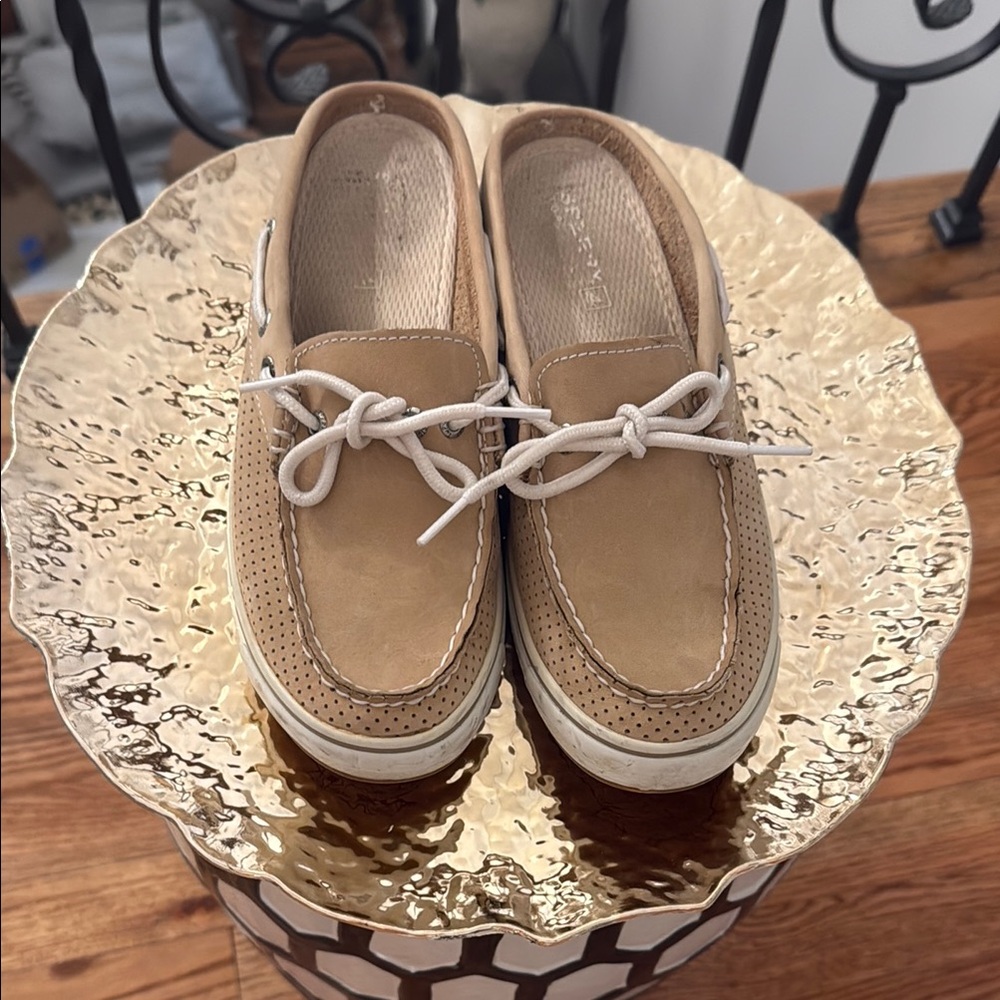 Sperry Tan Flats Moccasin-Style Loafers